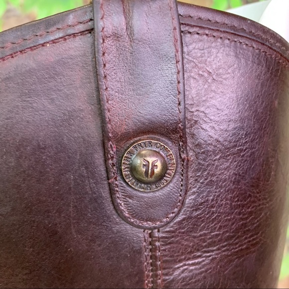 FRYE Cordovan Melissa Leather Button Boots, 7B - Picture 15 of 15